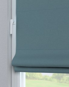 Roleta plisowana rzymska Sycylia kolor niebieski tkanina strukturalna, zaciemniająca