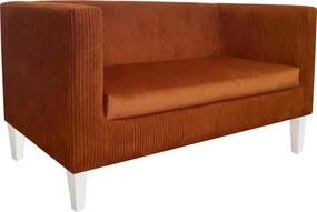 Sofa Monaco : Kolor nogi - Biała, Kolor tkaniny - Kronos40/Poso40, Typ tkaniny - Kronos/Poso, Wysokość nogi - 15 cm