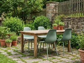 Krzesło do kuchni OSAKA plastikowe, szałwiowozielone