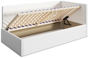 Czarny tapczan młodzieżowy 80x200 - czarny T1-C14