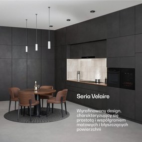 Klarstein Velaire 65cm 36 butelek Winiarka dwustrefowa Czarny