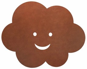 Brązowy dywan dziecięcy z ekoskóry tkany ręcznie 70x88 cm Cloud XXL Bull – LIND DNA