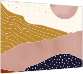 Obraz na szkle - Spacefrog design mountain N⁰3 (70x50 cm)