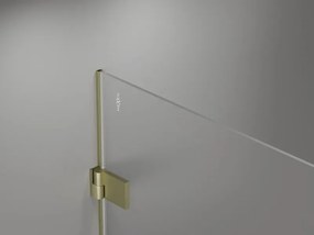 Mexen Lunar-B drzwi prysznicowe uchylne prawe 70 cm, transparent, złote szczotkowane - 832-070-000-55-00-P