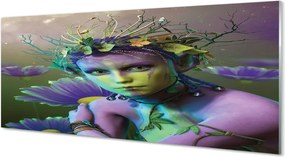 Szkło do Kuchni na Ścianę Elfia Pani wśród Kwiatów