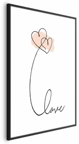 Plakat Połączeni w chmurach 21x30 cm z ramą czarną z marginesem ARTGEIST B
