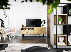 Szafka RTV na płozach Enjoy z półką i szufladą dąb artisan