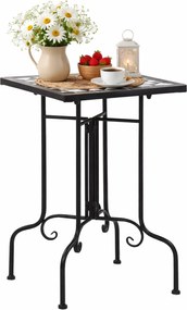 Czarno-biały stolik ceramiczny K6-E07