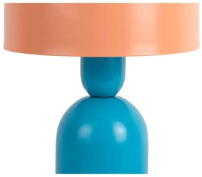 Niebieska/pomarańczowa lampa stołowa (wysokość 24 cm) Double Funky – Leitmotiv