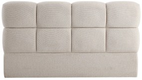 Zagłówek łóżka 160 cm - Tkanina teksturowana - Beżowy - DAMADO od Pascal Morabito