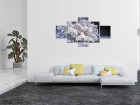 Obraz - Śnieżnobiałe drzewo (125x70 cm)