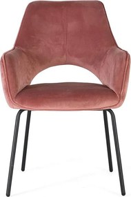 Zestaw 2 leżanek z brązowego weluru i metalu