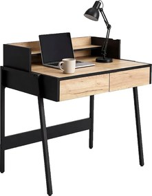 Biurko industrialne w kolorze dąb craft N3-L98
