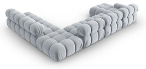 Jasnoniebieska aksamitna sofa 379 cm Bellis – Micadoni Home