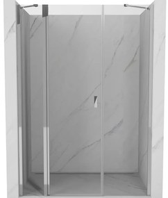 Mexen Mist drzwi prysznicowe uchylne 135 cm, transparent, chrom - 8A4-135-001-01-00