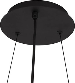 Industrialna lampa wisząca czarna 9-punktowa - Knight