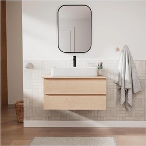 Zestaw SORRENTO pod umywalkę 80 cm + umywalka + bateria + lustro