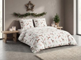 PrzytulneMieszkanie.pl PrzytulneMieszkanie.pl Pościel z bawełny Renforcé ROXY NOEL jasna zielona Rozmiar pościeli: 80 x 80 cm | 135 x 200 cm