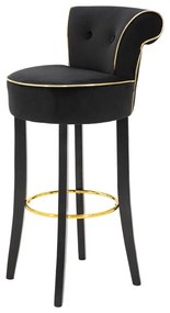 Niebieski aksamitny hoker 96 cm Luxy – Mauro Ferretti