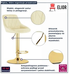 Hoker welurowy w stylu glamour E4-R73