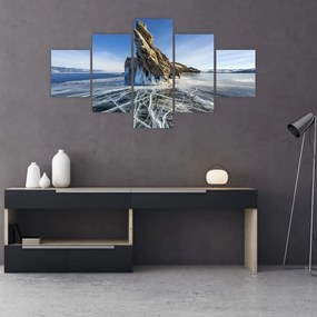 Obraz lodowej skały (125x70 cm)