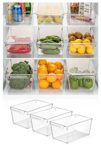 Plastikowy organizer do lodówki 3 szt. – Hermia