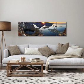 Obraz - Krajobraz górski, Norwegia (170x50 cm)