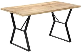 Stół w stylu loft z litego drewna brązowy G1-E21