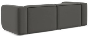 Szara aksamitna sofa 228 cm Ekahi – Makamii