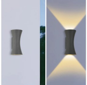 Brilagi - Zewnętrzna lampa ścienna LED BICON LED/10W/230V antracyt IP44