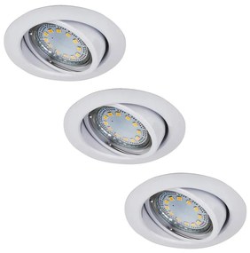 Rabalux 1049 - ZESTAW 3xLED Oprawa wpuszczana LITE 3xGU10-LED/3W/230V