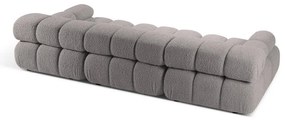 Jasnoszara sofa modułowa z materiału bouclé 282 cm Bellis – Micadoni Home