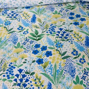 Zielono-niebieska pościel jednoosobowa 135x200 cm Tilly Floral – Catherine Lansfield