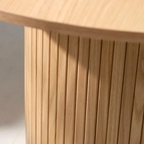 Okrągły stół w dekorze dębu ø 120 cm Nola – Unique Furniture
