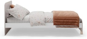 Kremowe łóżko dziecięce z litego drewna sosnowego 90x190 cm Nora – Marckeric