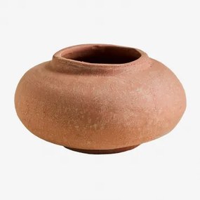 Wazon ↑15 Cm Z Agnon Terracotta Red Sienna - Sklum