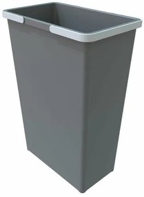 Elletipi Plastikowy kosz z uchwytami 35 l, szary