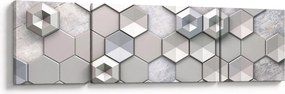 Obraz abstrakcji 3D (170x50 cm)