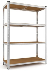 Regał o dużej nośności HEAVY, max. 700 kg, 90x40x160cm, srebrny Monzana