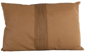 Karmelowobrązowa poduszka PT Living Leather Look, 50x30 cm