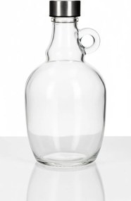 Karafka szklana Butelka Galon 1000ml Ucho Dama Na Wino Whisky Grube Szkło