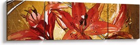 Obraz kwiatów lilii (170x50 cm)