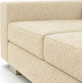 Sofa z Funkcją Spania DRAVOS Kremowa Boucle Nowoczesna