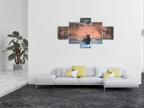 Obraz - Ilustracja przedstawiająca wojownika (125x70 cm)