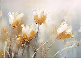 Obraz - Malowanie tulipanów (70x50 cm)