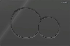Geberit 115.770.DW.5 - Przycisk spłukujący Sigma01 Round 24,6x16,4 cm czarny