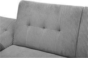 Jasnoszary sztruksowy rozkładany narożnik Hartford – Støraa