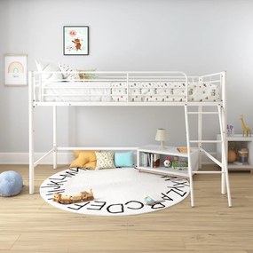 Białe podwyższone łóżko dziecięce 90x200 cm Jodie – Støraa