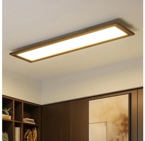 Brilagi - Ściemnialne oświetlenie LED SLIMFRAME WOOD LED/58W/230V 124x34 cm + pilot