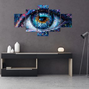 Obraz - Malowanie oczu (125x70 cm)